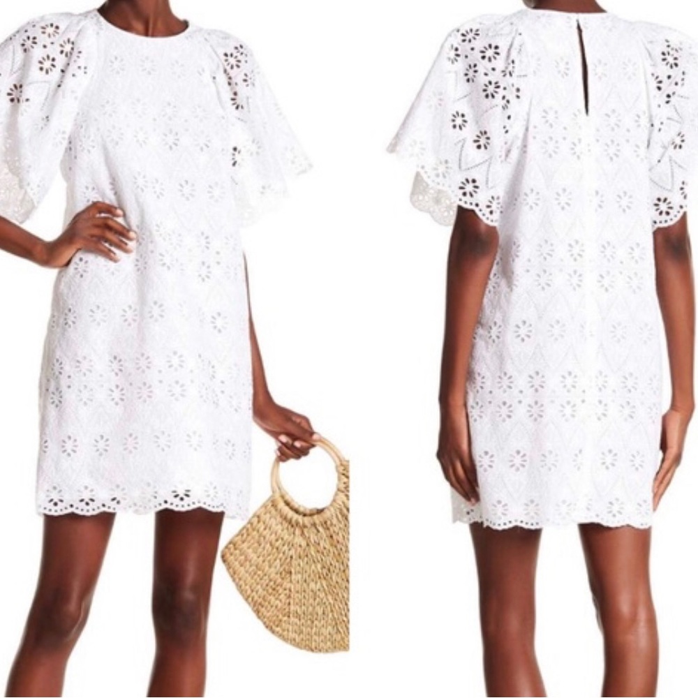 Kate Spade Eyelet Shift Dress Sm